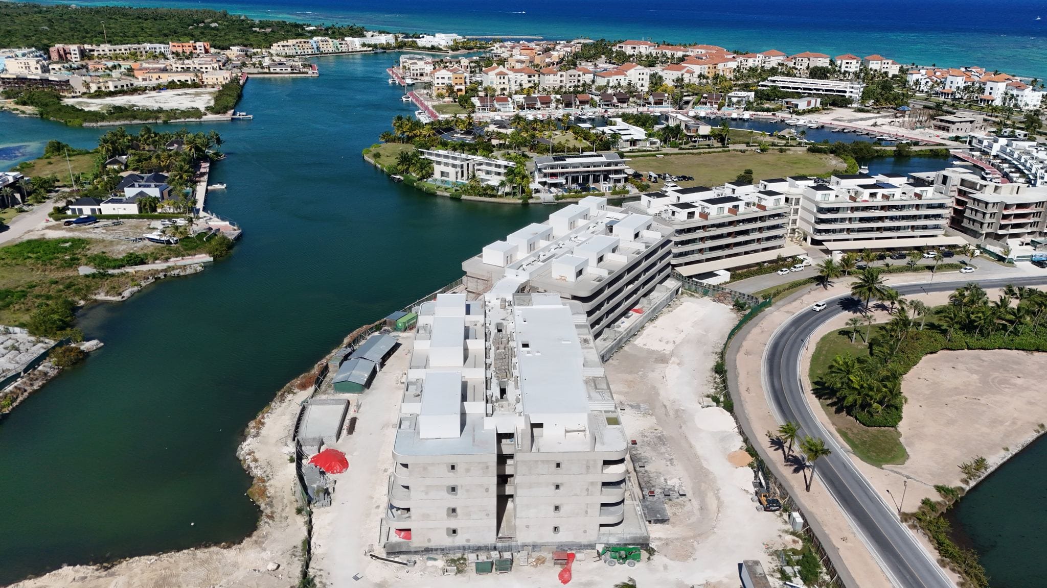 Vista aérea del proyecto Marina Garden en Cap Cana, República Dominicana – EME Concepts