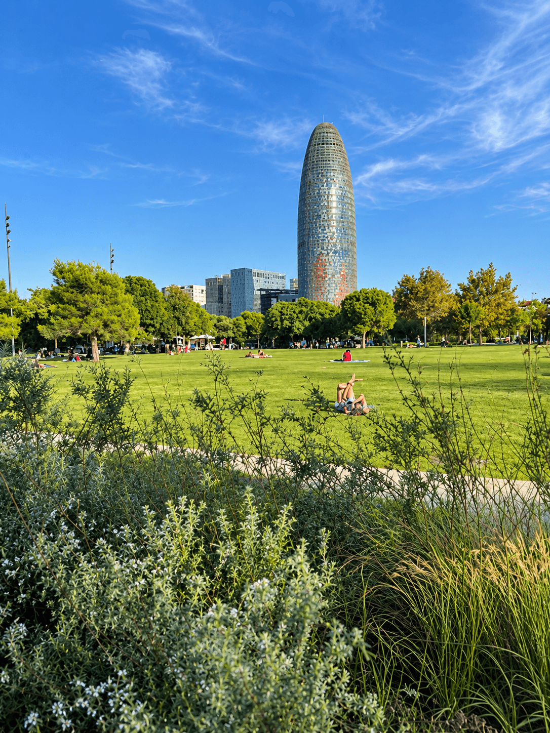 La Clariana de la plaza de las Glòries, espacio verde en Barcelona